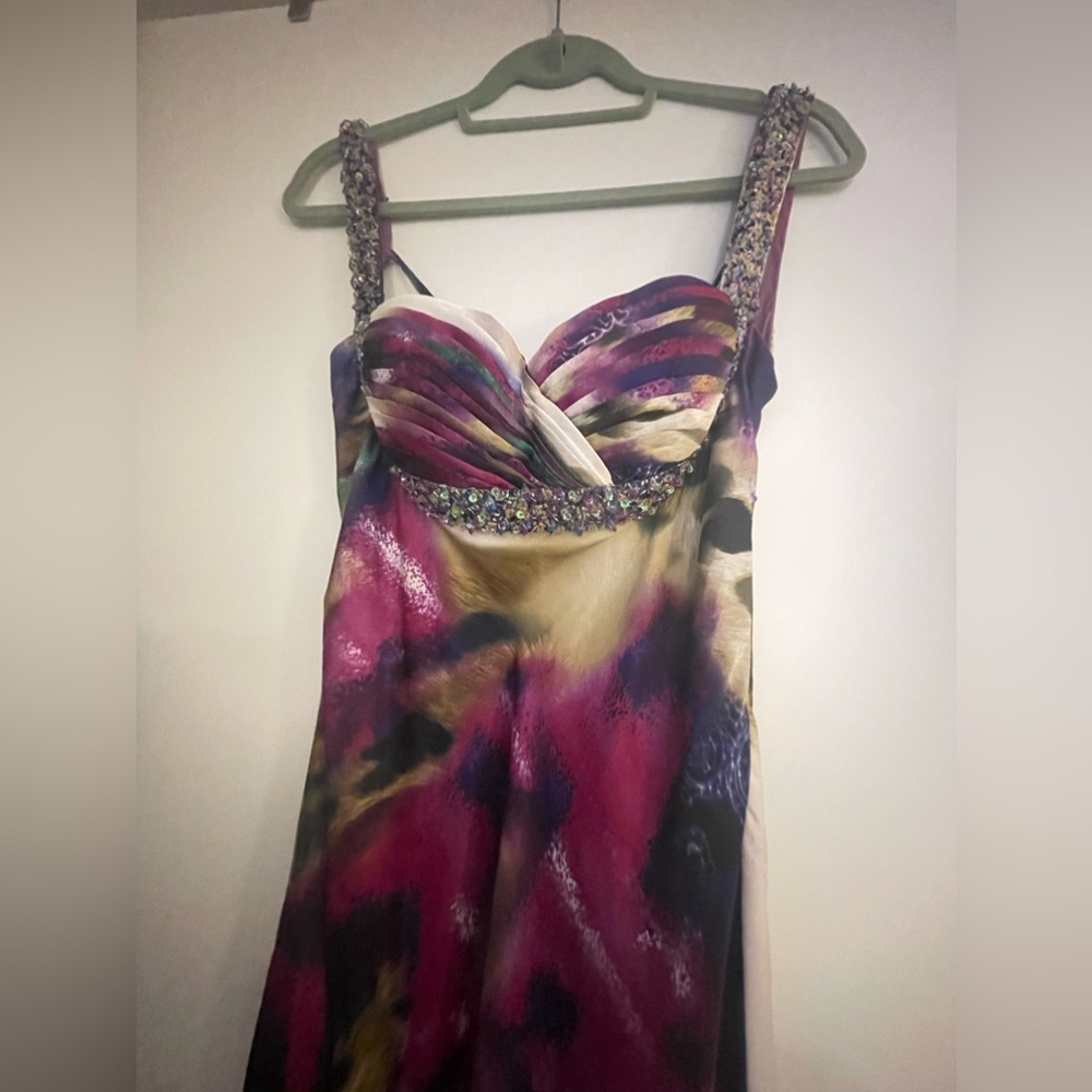 Faviana Couture Gown embellish stones.
